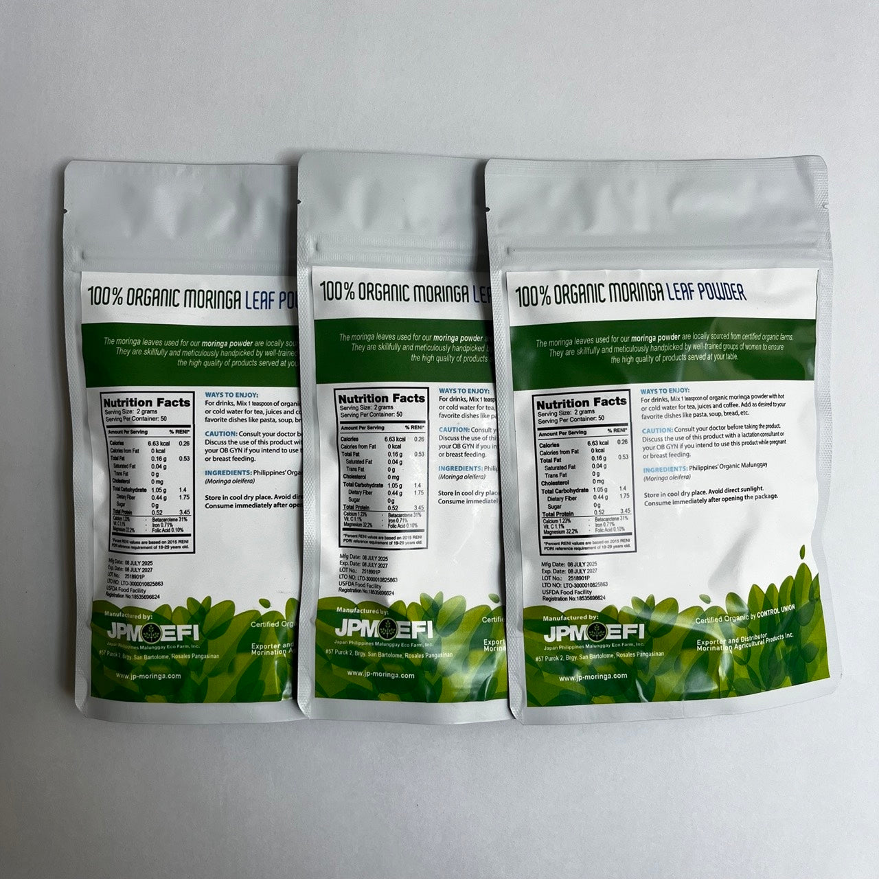 100% Organic Moringa Leaf Powder - 100g | Superfood from the Philippines